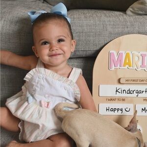 Sal & Pimenta White Baby romper with Pastel Accents